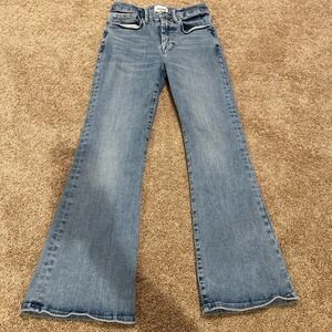 Frame Le One Crop Mini Bootcut Jeans Size 1 (25-29)‎